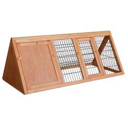 Clapier &agrave; lapin espace ext&eacute;rieur bois d'&eacute;pic&eacute;a petits animaux enclos 118 cm ext&eacute;rieur 16_0002235