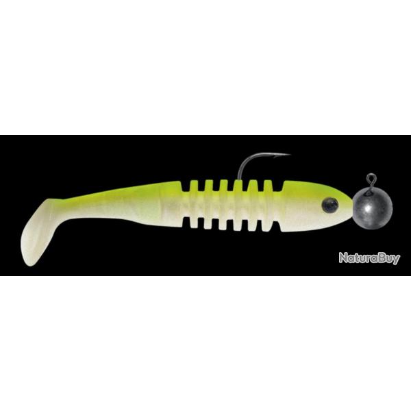 SKELETON MONTE 8CM MICRO TETE PLOMBEE RONDE 7GR Naturel jaune UV 389