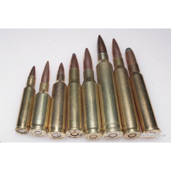 8 cartouches de collection gros calibres
