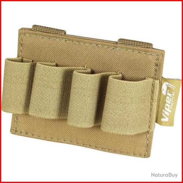  Porte cartouche Molle 4 emplacements Viper COYOTE