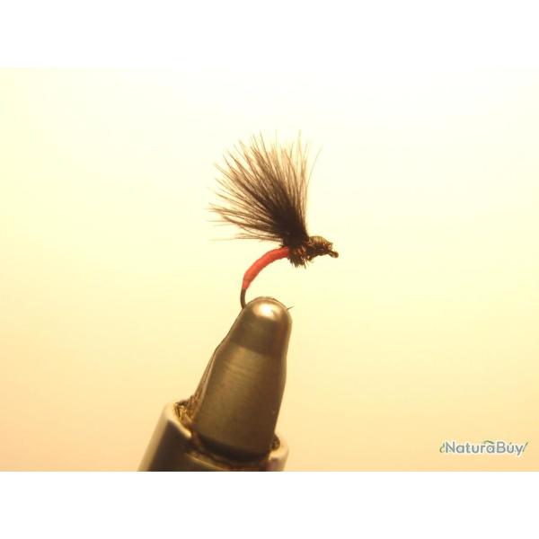 Chironomes en CDC noir - mouches s�ches artisanales