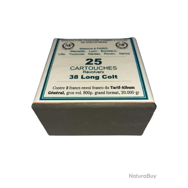 38 LC (Long Colt): Reproduction boite cartouches (vide) MANUFRANCE 8832868