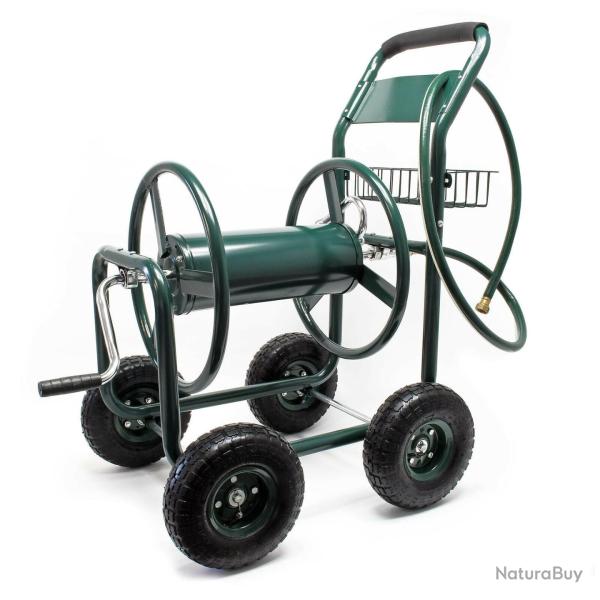 Chariot d�vidoir pour tuyau d'arrosage jardin enrouleur avec tuyau mobile 16_0002542