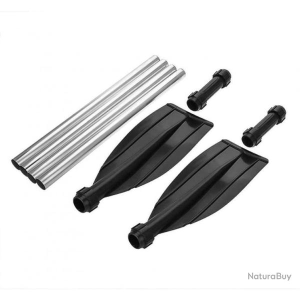 Lot de 2 pagaies 126cm en alliage d'aluminium - Bateau, kayak, etc. - Livraison gratuite et rapide