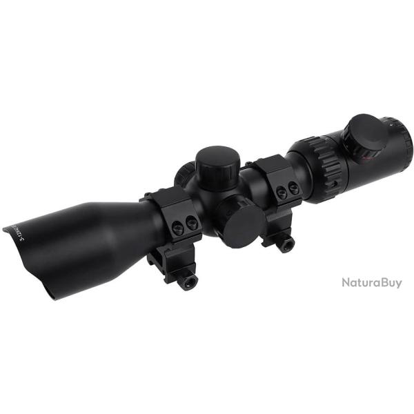 TOP ENCHERE - Lunette de tir 3-12x42 pour rail 11 et 20 mm - Lumineux - LIVRAISON GRATUITE ET RAPIDE