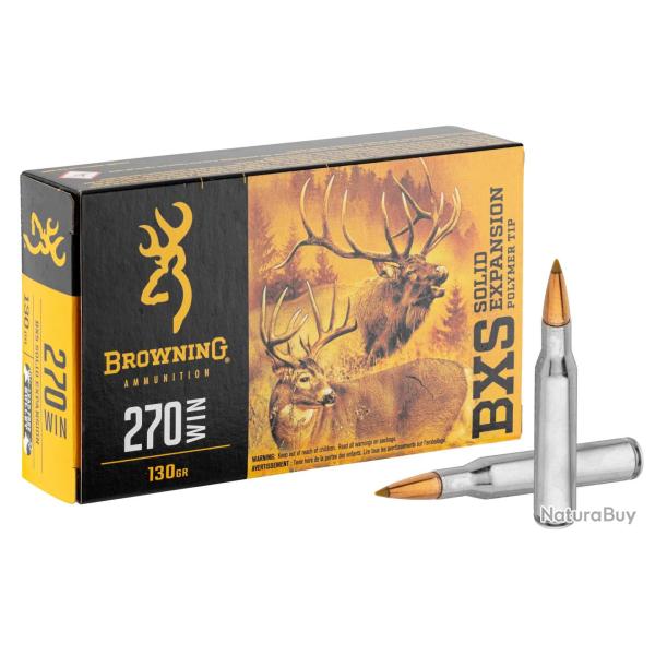 Balles De Chasse Browning BXS Calibre 270 Win
