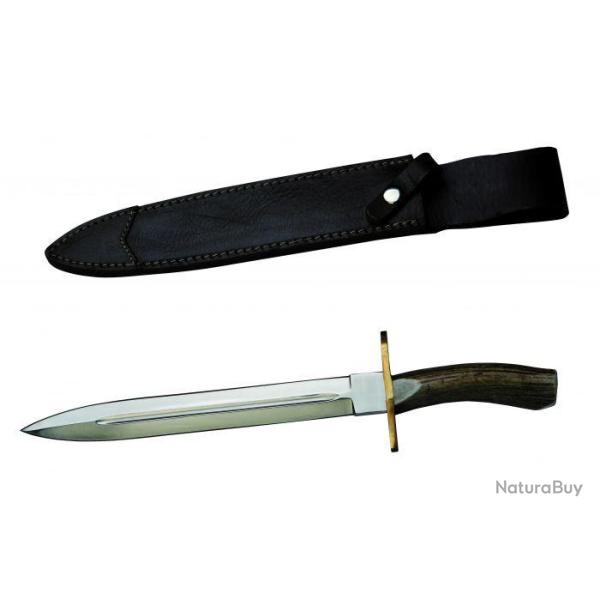 DAGUE MANCHE CERF LAME DE 25 CM