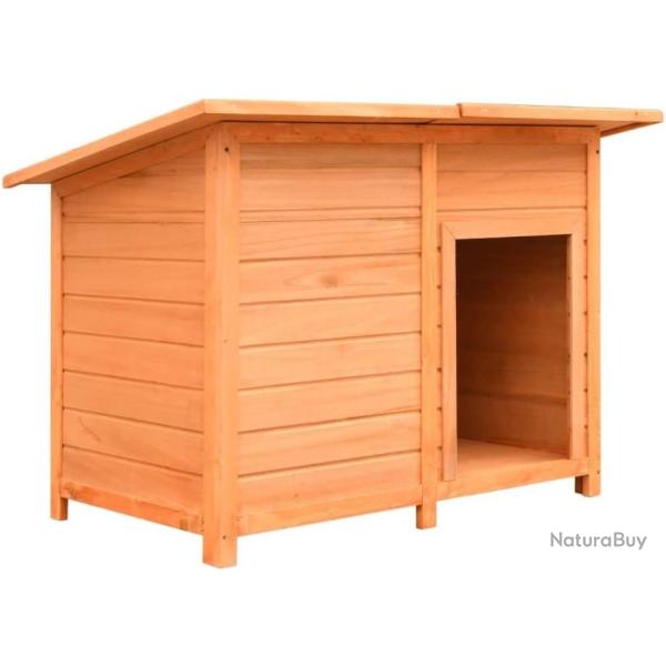 Niche pour chien 120 x 77 x 86 cm en bois de pin massif - Livraison rapide et gratuite