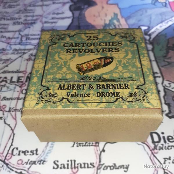 12 mm 1870 (Albert & Barnier - Valence): Reproduction boite munitions (vide) AB 8835899