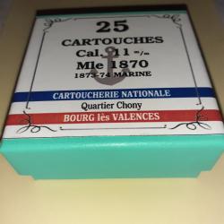 11 mm 1870/1873-74 Marine (Cartoucherie Nationale): Reproduction boite munitions (vide) CN 8836086