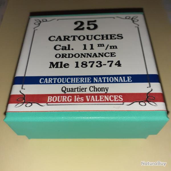 11 mm 1873-1874 (Cartoucherie Nationale): Reproduction boite munitions (vide) collection CN 8836104