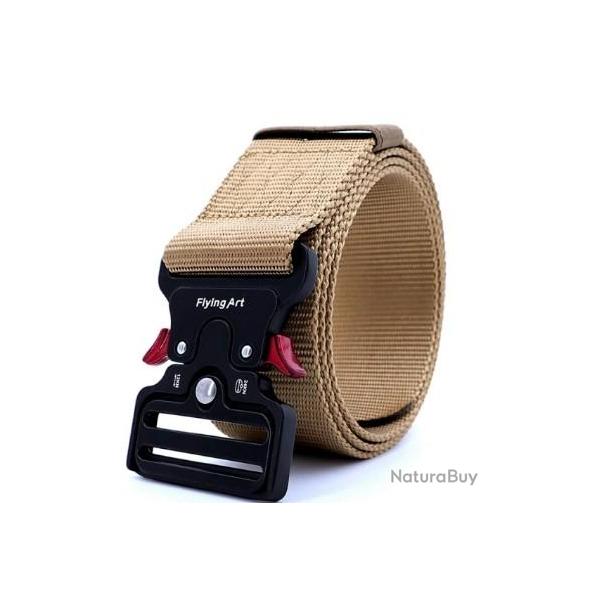Ceinture Militaire Tactique khaki 135 cm