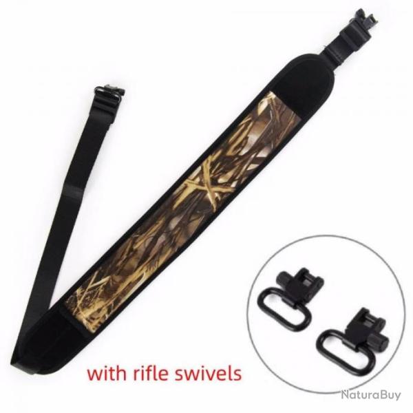 Bretelle pour fusils en N�opr�ne avec attache rapide offerte - Camouflage