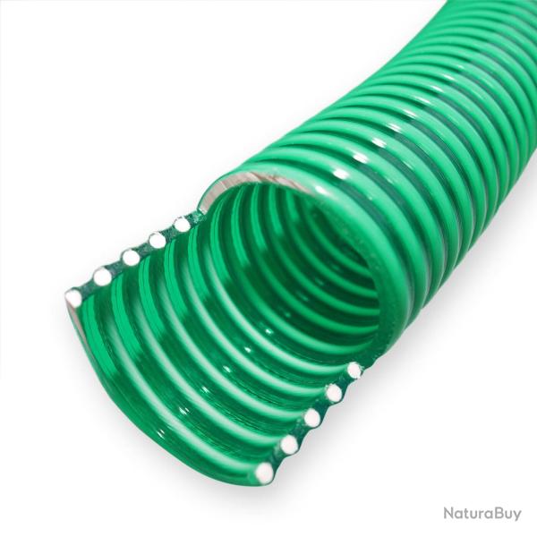 Tuyau d'aspiration 5 m � pression diam�tre 20 mm (3/4") spirale renforcement vert 16_0001631