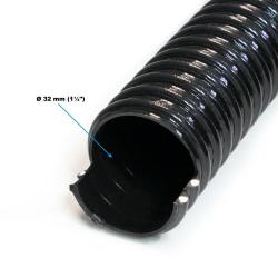 Tuyau d'aspiration 5 m spiral&eacute; diam&egrave;tre 32 mm (1 1/4") noir tuyau d'aspiration koi bassin noir 16_0