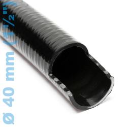 Tuyau bassin 25 m PVC diamètre 38 mm 550g/m pompe étang eau noir 16_0001614