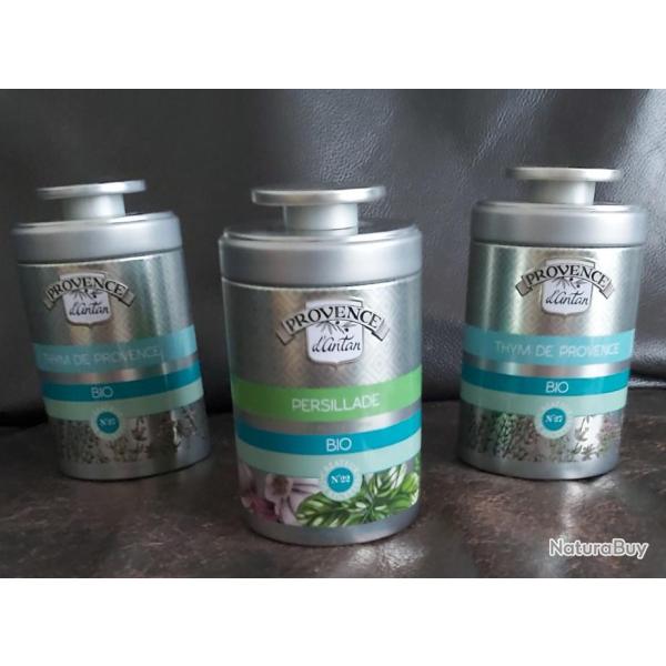 Lot de 3 pots  pices "Provence d'Antan"