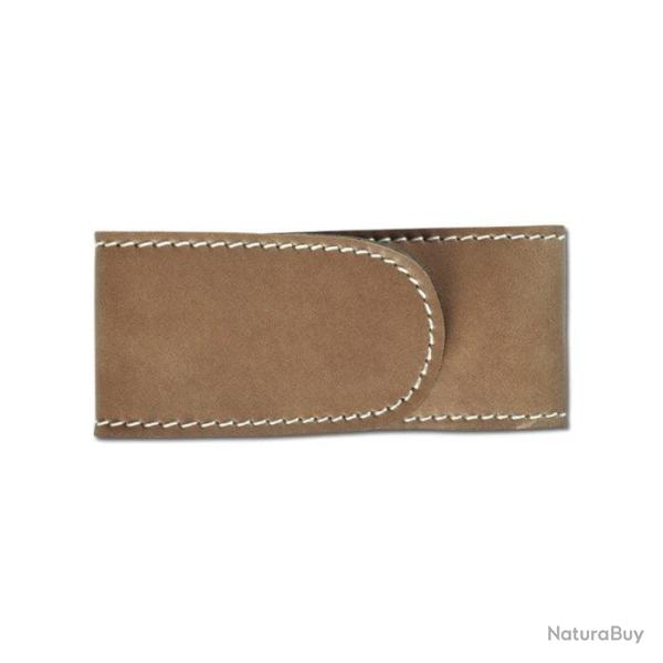 Etui Pielcu Cuir Doubl� - 130x58x28mm - Marron Clair