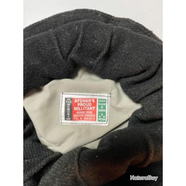 Vraie coiffe Pakol Afghanistan Massoud. Frais de port offerts