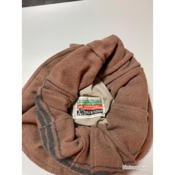 Vraie coiffe Pakol Afghanistan. Cdt Massoud. Frais de port offerts