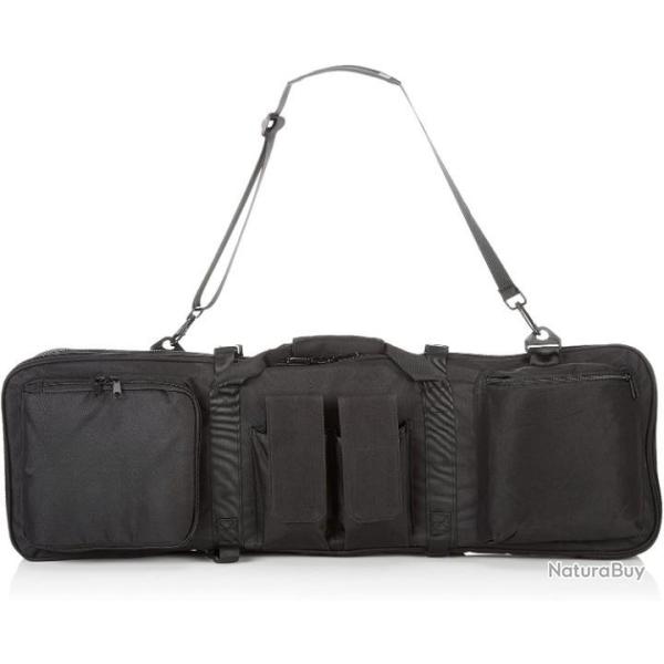 Sac de transport pour 2 fusils 85 x 28 cm - Multipoches - Noir - LIVRAISON GRATUITE ET RAPIDE