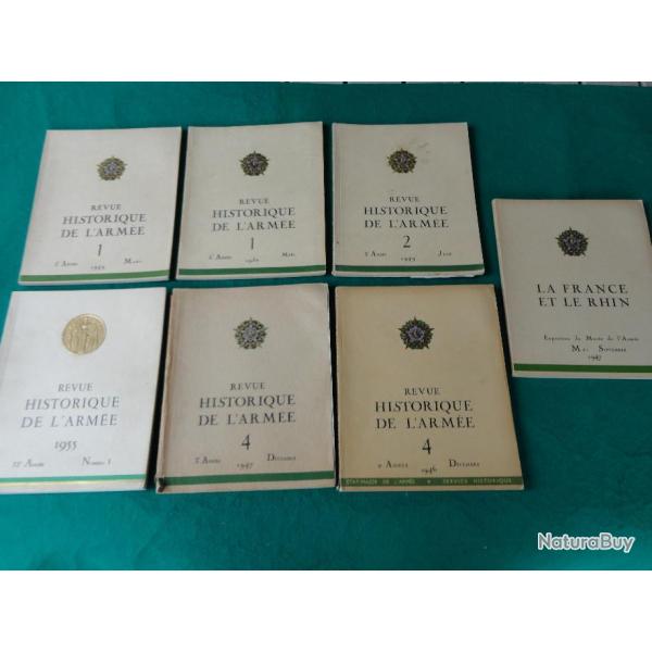Revues historiques de l'arm�e 1946 / 1955.