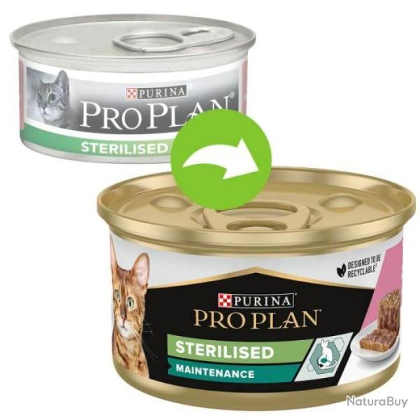 PROPLAN CAT STERILISED SAUMON THON BOITE 85GR