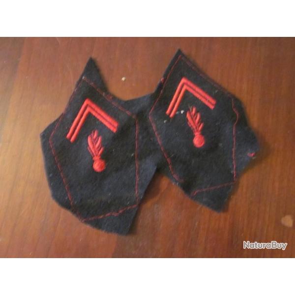 Insigne de col sapeur pompier