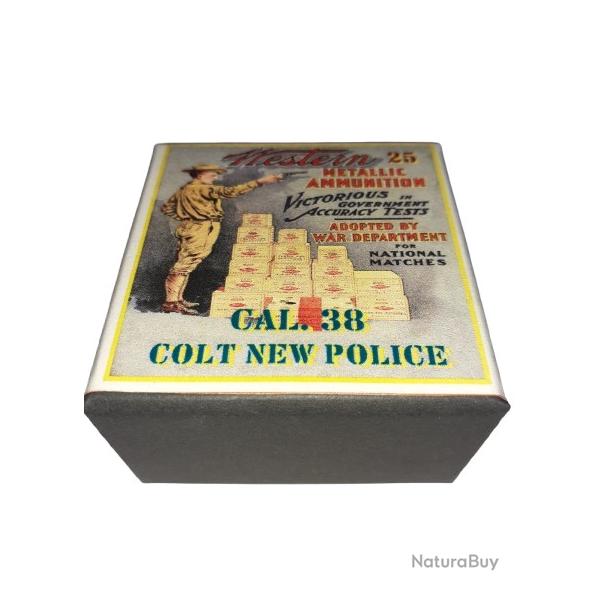 38 CNP (Colt New Police): Reproduction boite cartouches (vide) WMA 8843630