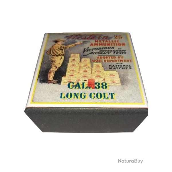 38 LC (Long Colt): Reproduction boite cartouches (vide) WMA 8843640