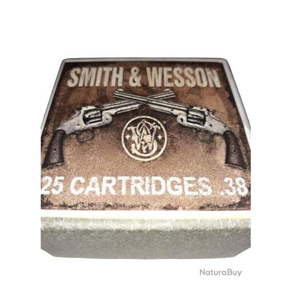 38 Smith & Wesson ou 38 SW: Reproduction boite cartouches (vide) WESTERN CARTRIDGES 8843653