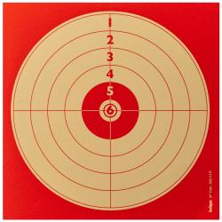 1000 cibles cartonn&eacute;es rouges 14 x 14 cm