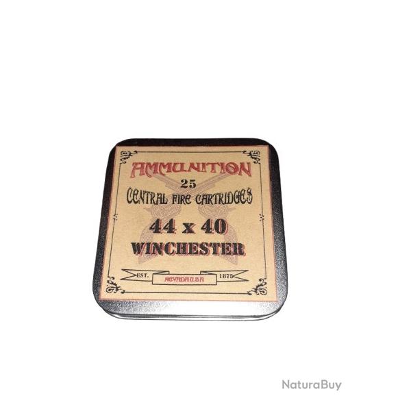 44 x 40 Winchester: Reproduction boite cartouches (vide) en mtal AM 8844800