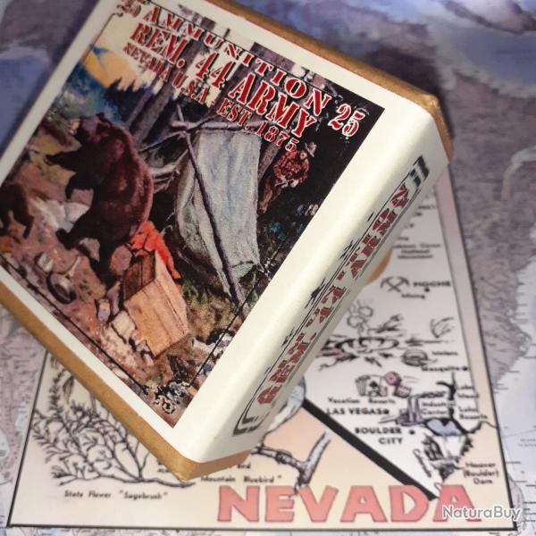 44 Army REMINGTON (Ammunition N�vada): Reproduction boite munitions (vide) AM 8844800