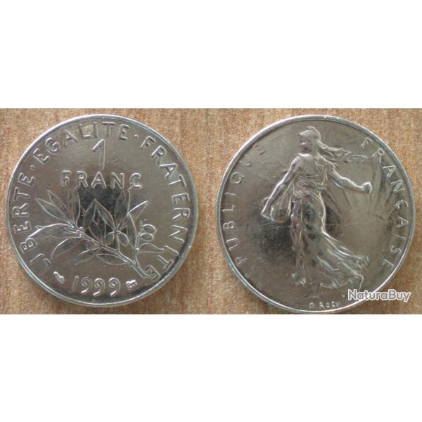 France 1 Franc 1999 Neuve Piece Semeuse Francs