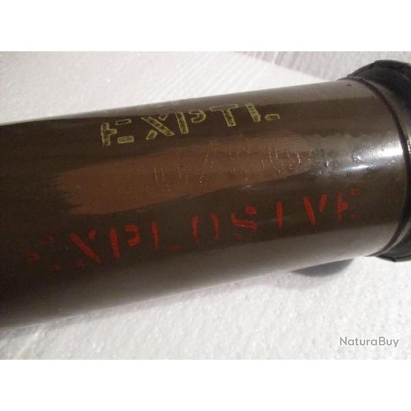 Boite cylindrique vide guerre de Cor�e/Vietnam (2)