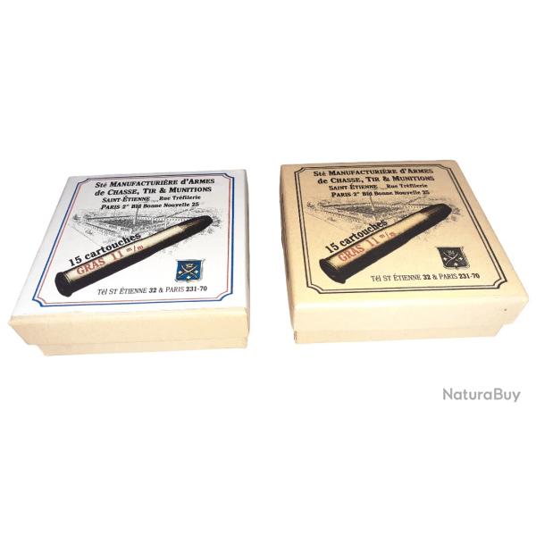 11 mm Gras: Reproduction boite munitions (vide) AU CHOIX SE 8846337