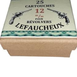 12 mm Broches type LEFAUCHEUX: Reproduction boite munitions (vide) LE 8846356