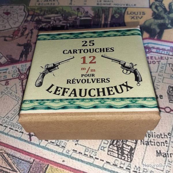 12 mm Broches (Lefaucheux M1): Reproduction boite munitions (vide) LE 8846356