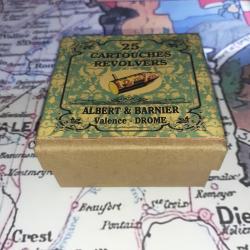 12 mm Broches (Albert & Barnier - Valence): Reproduction boite munitions (vide) AB 8846371