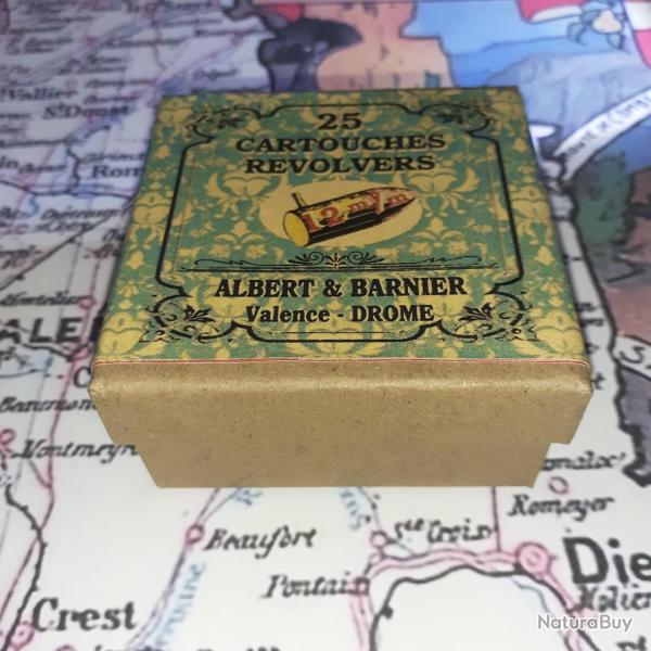 12 mm Broches (Albert & Barnier - Valence): Reproduction boite munitions (vide) AB 8846371