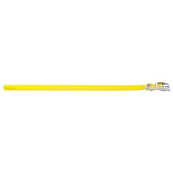 Collier jaune pour chien 2,5 cm en polyur�thane - Country