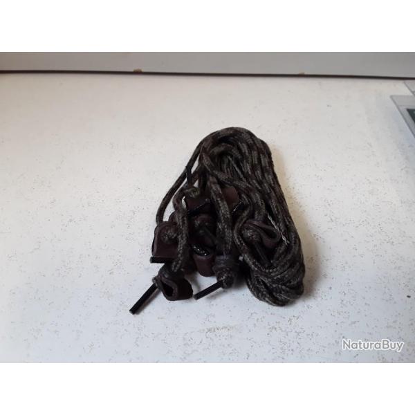 LOT DE 5 LACETS A PIGEON VERT