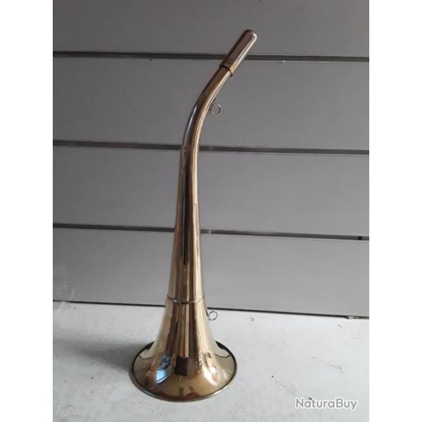 1409- CORNE COMPIEGNE LAITON POLI RONDE 45 CM - NEUF!!!!!!!!!