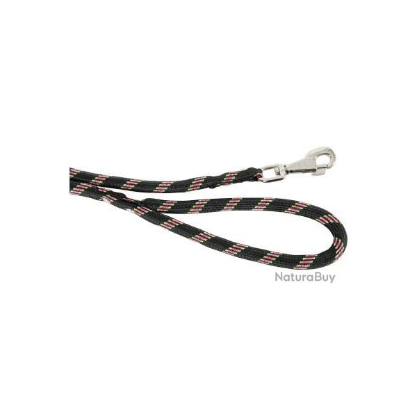 LAISSE NYLON CORDE 13MM 1.20M NOIRE