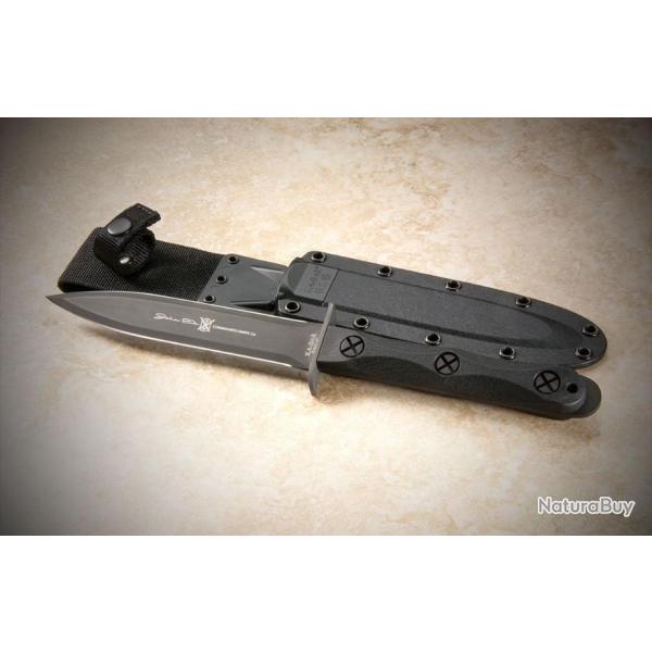 Couteau de Combat Ka-Bar Commando Model 4 Lame Carbone 1095 Manche GFN Etui Celcon Made In USA EK44