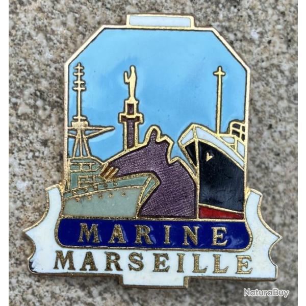 Marine MARSEILLE, �mail, dos grenu, marquage en relief