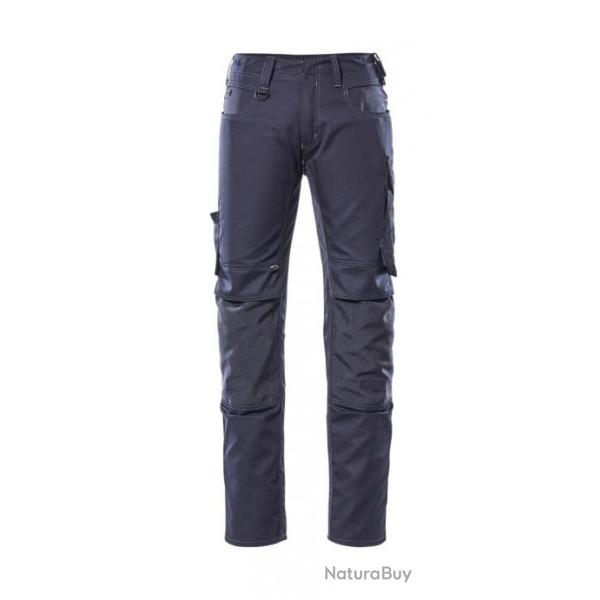 Pantalon l�ger avec poches genouill�res MASCOT MANNHEIM 12779-442 Bleu marine 82 cm (Standard) 39 (C
