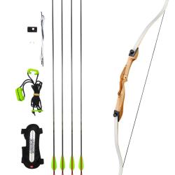 Kit arc de loisir en bois Ragim Wildcat (&agrave; partir de 12 ans) 22 lbs Droitier (RH) 66"