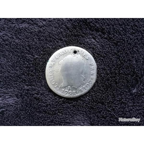 FRANCE - 30 Sols argent - 1792 T - Louis XVI
